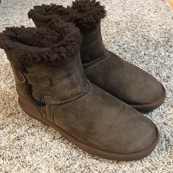 Lamo Brown Suede Winter Boots - Picture 1 of 9